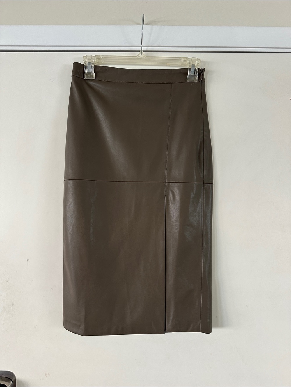 Faux Leather Pencil Skirt